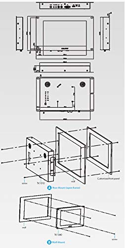 LILLIPUT 10.1" TK1010-NP/C/T-A 10.1" HDMI Open Frame Monitor -resisitive Touch