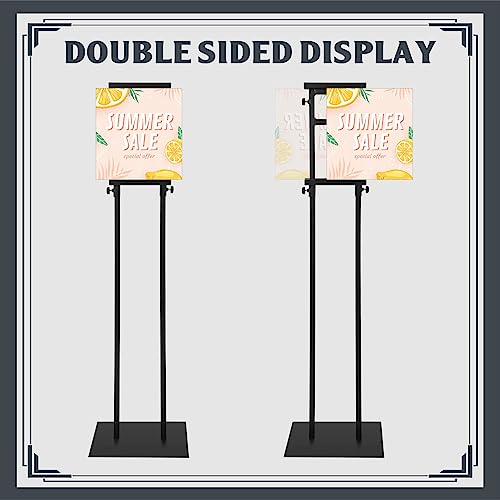 Honoson 5 Pcs Poster Stands for Display Heavy Duty Sign Holder, Black - color: Black