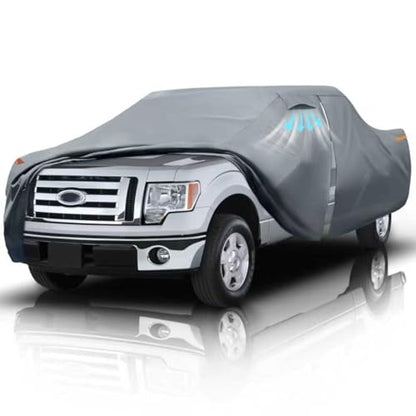 Truck Cover Custom Fit F 150 1997-2026 Regular Long Bed(8'-8.1') with Door Zipper, 10 Layers Heavy Duty Pickup Truck Cover Waterproof All Weather, Car Tarp for Wind Dust Sun Protection. - size: Custom fit Ford F 150 Regular Cab LB