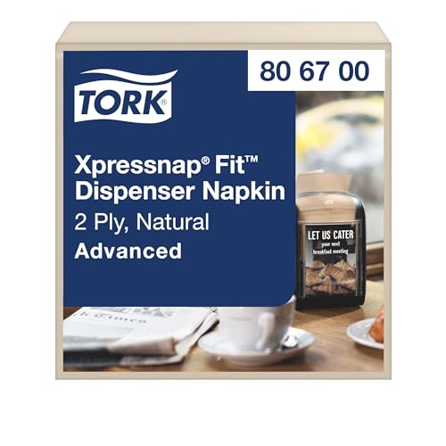 Tork Xpressnap Fit Natural Dispenser Napkin N14, 6 x 720 napkins, 806700 - color: Natural