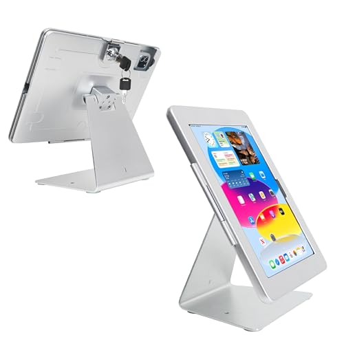 Desk Anti-Theft stand Holder for iPad 11"(A16)11th Gen/10.9"10th Gen(Silver