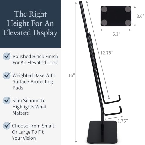 Airy Abode Tabletop Easel Set, Small and Large Black Metal Stands - size: Small + Large