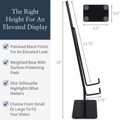 Airy Abode Tabletop Easel Set, Small and Large Black Metal Stands - size: Small + Large