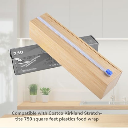 Plastic Wrap Dispenser with Slide Cutter for Aluminum Foil
