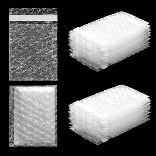 Frienda 300 Pcs Self Adhesive Bubble Bags Packing Pouches, 3.15" X 4" - size: 3.15" X 4"