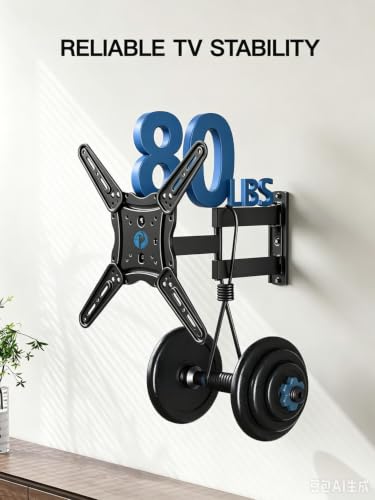 Pipishell Full Motion TV Wall Mount for 26–65 inch TVs up to 80 lbs - size: 26-65 Inch