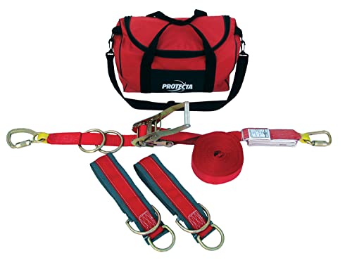 3M Protecta Temporary Horizontal Lifeline System with Anchors, Web, 60 ft - style: System