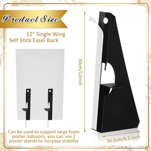 Marspark 12 Pack Poster Stand,12 Inch,Black - color: Black, size: 12 Inch