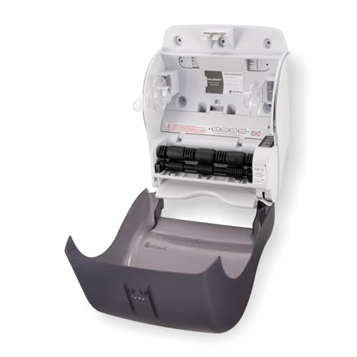 San Jamar Tear-N-Dry Essence Automatic Dispenser, Wall Mount, Plastic, Black Pearl