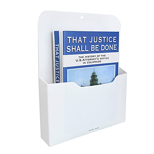 Marbrasse Magnetic File Holder - Magnetic Paper Holder, Pocket Organizer Office Supplies Storage Mail Organizer for Notebooks,Planners,Letter (1 Pack) - color: 1-Pack