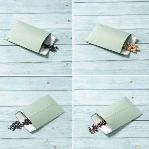 100 Pack Seed Envelopes Self-Adhesive, 3 1/4 x 4 1/2 inches, Sage-Green - color: Sage-Green