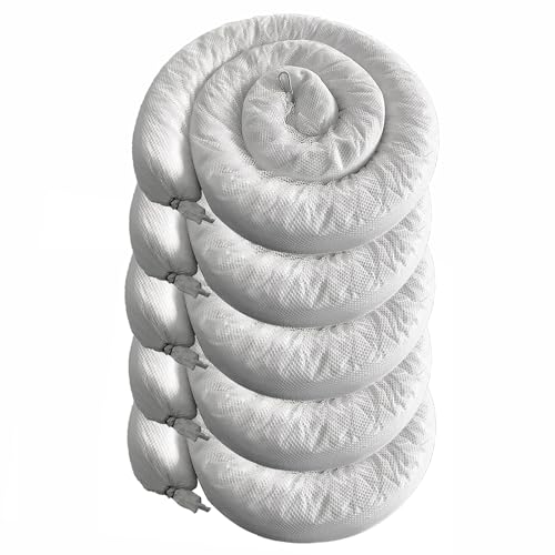 XIFENG Oil Absorbent Socks Oil Boom Soak up Oil Diesel Fuel Hydrocarbon Based Fluids, 6 Gallon (27L) Absorbency Per Sock, 5" Diameter 9.8' Length (12.7cm*3m) Clean Oil Spills(Size:Pack of 5) - size: Pack of 5