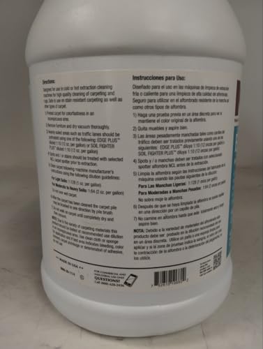 NCL EDGE PLUS Encapsulating Carpet Extraction Cleaner/Carpet shampoo/stain removers/protectors/spot treatments, 1 Gallon (Pack of 1)