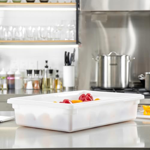 Restaurantware 26 x 18 x 6 In White Plastic Food Storage Box, 1 Count