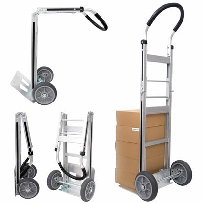 Olympia Tools Aluminum Foldable Utility Shopping Cart with Wheels