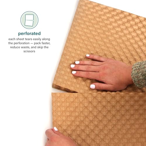 Elementree Paper Bubble Wrap Sheets for Packing, Moving, & Shipping - 84-Carton Pallet (21,000 Sheets) - 12" x 12" - Kraft Bubble Paper - Recyclable Cushioning Wrap - Made in the USA (01913PAL) - size: 12" x 12" x 21000' Kraft