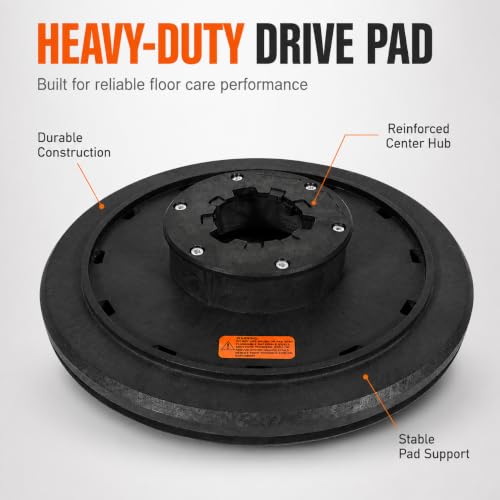 16-Inch Floor Buffer Pad Driver for 17-Inch Buffer & Scrubber, 2-Inch Riser - size: 2" Raised