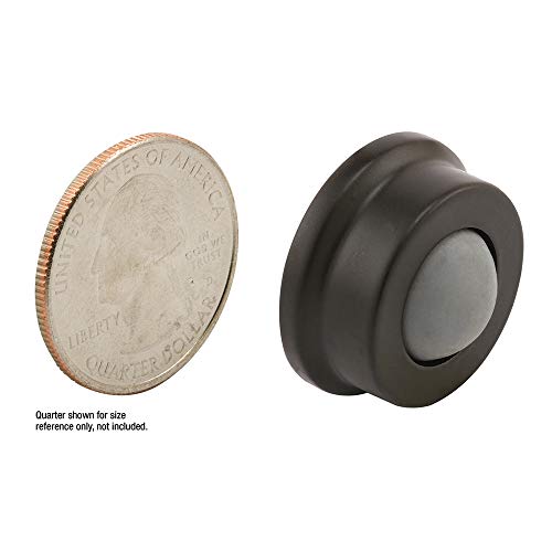 Prime-Line J 4648 1 in., Cast Brass, Bronze, Wall Stop with Convex Bumper (Single Pack) (Pack of 2) - color: Classic Bronze, size: Pack of 2