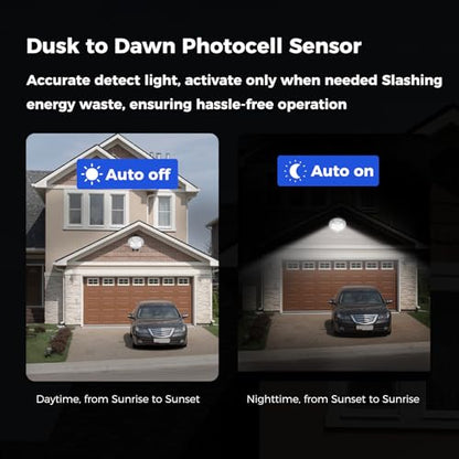 AIKVSXER 160W LED Barn Light Dusk to Dawn, 24000LM Outdoor Yard Light 6500K