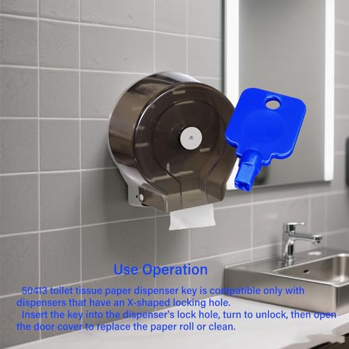Paper Towel Dispenser Key Replacement for Cintas Dispensers, 2-Pack