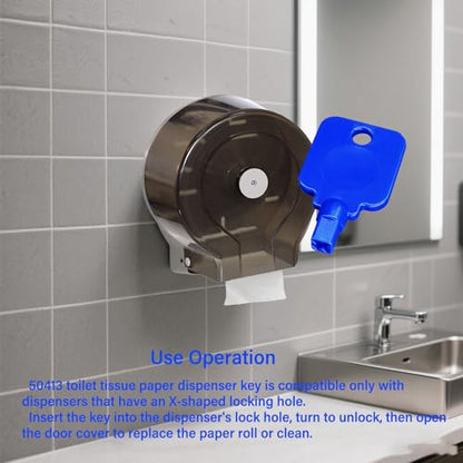 Paper Towel Dispenser Key Replacement for Cintas Dispensers, 2-Pack
