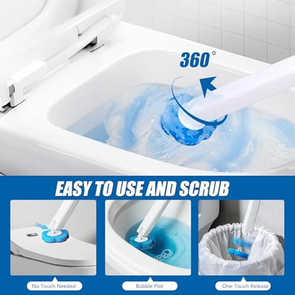 120 Count Disposable Toilet Brush Refills Pads for Most Toilet Wands - size: 120 refills
