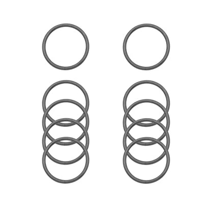 40pcs 4 Sizes O Rings Welded Strong Metal Heavy Duty Round Ring for Pet Collars Buckle Belts Strap Webbing Sewing - color: 5/4"(32mm) Gun Black 10pcs