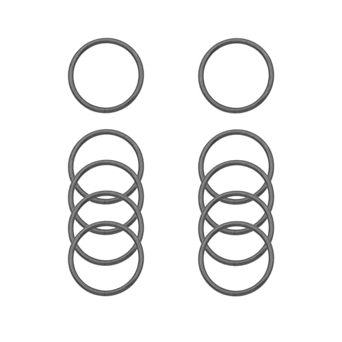 40pcs 4 Sizes O Rings Welded Strong Metal Heavy Duty Round Ring for Pet Collars Buckle Belts Strap Webbing Sewing - color: 5/4"(32mm) Gun Black 10pcs