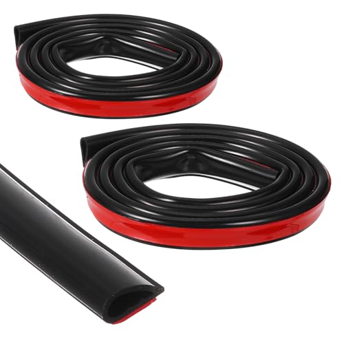 2PCS Smoke Fire Seal Strip, 3.3 Feet Door Seal Tape Self Adhesive Graphite Rubber Composite Material for Fire Rated Windows Steel Doors, 1/2" W x 1/4" H, Black - color: Black, size: 3.3 Feet