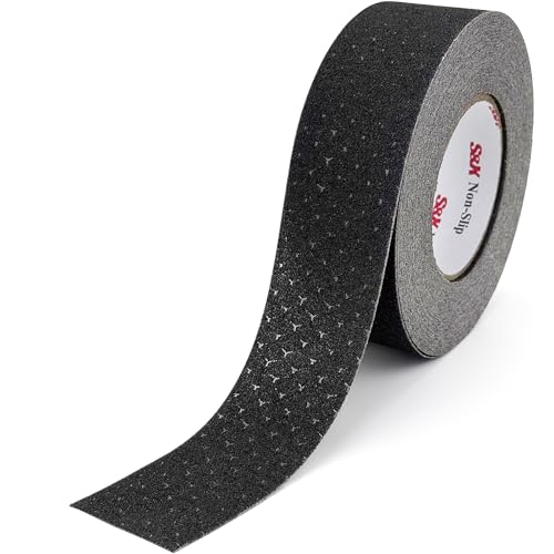 S&X Anti Slip Tape 2in x 60ft Grip Tape for Stairs & Floors, Patterned - size: 2" x 60'