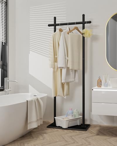Industrial Clothes Racks,Metal Garment Trees,68.9in,Black,Small - color: Black, size: 19.7*11.8*68.9in
