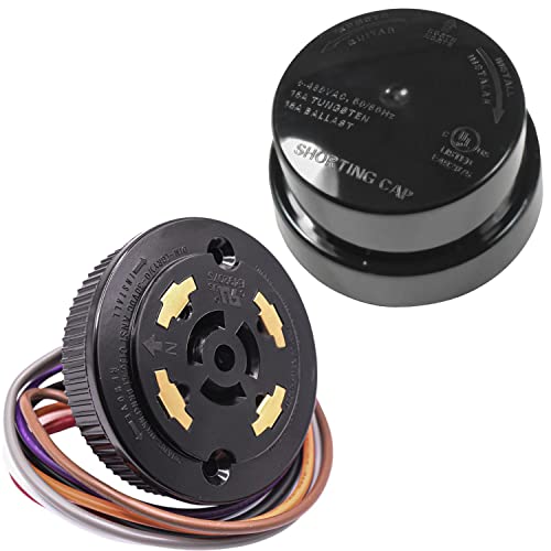 HQRP Photocell Sensor Shorting Cap w/Dimming Receptacle, Photoelectric Switch Short Circuit Cap Socket, Twist Lock Plug Base for Led Garage Light, Outdoor Pole Light, Landscape Lightening etc. - size: Sensor Shorting Cap w/ Dimming Receptacle