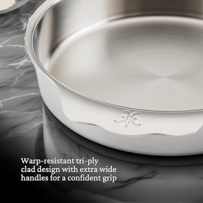 Hestan OvenBond Provisions - Tri-Ply Stainless Steel Round Baker 9" Diameter - size: Medium