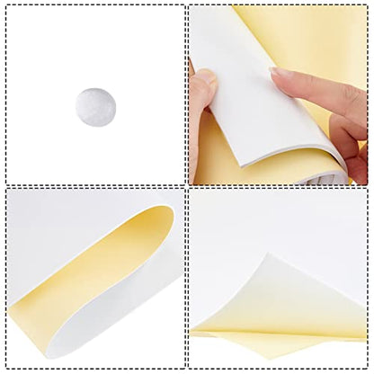BENECREAT 78.7x12 inch White Self-Adhesive EVA Foam Roll, 3mm Thick - color: White, size: 3mm Thick