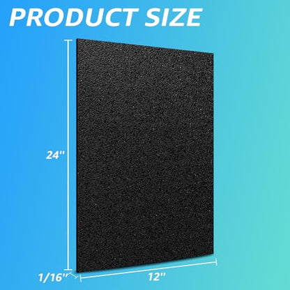 Art3d ABS Plastic Sheets, 1/16" Thick, Rigid Textured, 2-Pack of 12 x 24" - size: 12" x 24", 1.5mm Thick