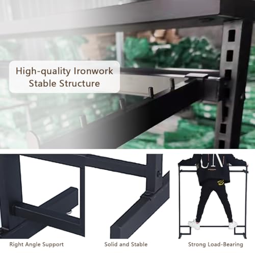 Black Clothing Racks with Removable 6/8 Arms Floor Standing Metal Garment Rack with Wheels Heavy Retail Display Racks Shirt Clothes Display Stand for Boutiques (59 * 19.6 * 61.02in) - size: 59*19.6*61.02in