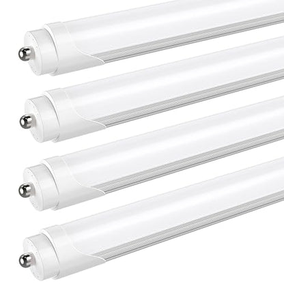 JESLED T8 T10 T12 8FT LED Tube Light Bulbs, 50W 6000LM, 5000K Daylight - color: Frosted, size: 4 Count (Pack of 1)
