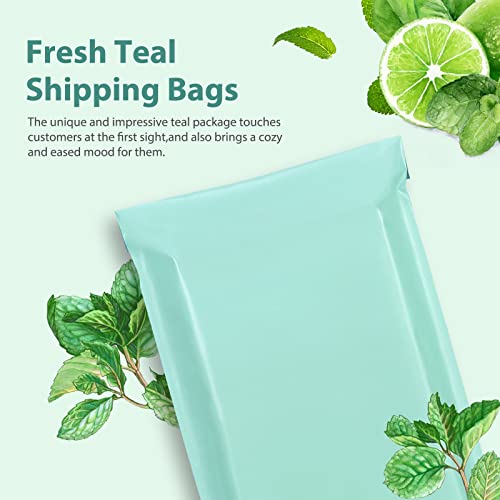 Fuxury Poly Mailers 10x13" 100 Pack,Shipping Bags For Clothing,Mint Green - color: Teal, size: 10x13'' 100pcs