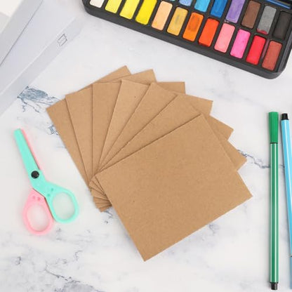 200 Pack 3.5"x 4.5" Corrugated Cardboard Sheets, Flat Cardboard Layer Pads 2 mm Thickness, Flexible Packaging Inserts for Shipping, Mailing, and Crafts, by IHDYPPEW - size: 200 Pack 3.5"x 4.5" brown