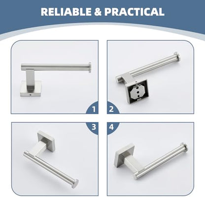 Suyar Brushed Nickel Toilet Paper Holder, Paper Roll Holder for Bathroom - color: Brushed Nickel
