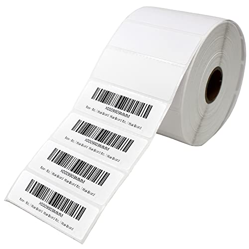 2 5/8" X 1” Direct Thermal Labels 2000 Per Roll Perforated - size: 2 5/8" X 1" 1 Roll