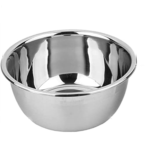 meleg otthon Stainless Steel Mixing Bowl, Stainless Steel Basin, 18.5QT Mixing Bowls,Heavy Duty Deeper Edge Mirror Finish Dishwasher Safe Bowl(15.74'' diameter x 6.02''high) - color: 15.74'' Diameter x 6.02''high