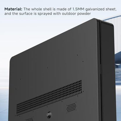 65 Inch Floor Standing Outdoor Digital Signage - IP65 Waterproof Display with 4500nits Brightness, WiFi/HDMI/USB Input for Retail, Subway & Restaurants