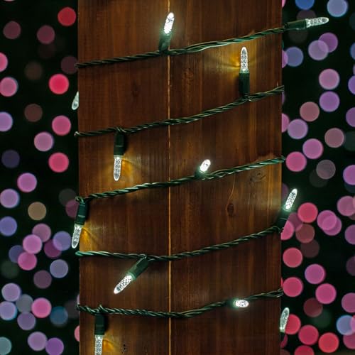 Novelty Lights 25FT 50 LED M5 Christmas String Lights, Pure White - color: Pure White