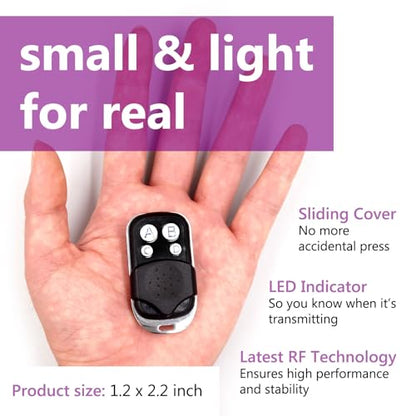 Solidremote Keychain Garage Door Opener Remote, Compatible with Chamberlain, LiftMaster, and Craftsman Openers, 371LM 373LM 971LM 973LM, 2 Pack - style: Keychain Type 1