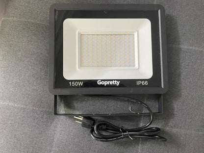 150W Warm White Outdoor LED Flood Lights, 3000K 18000LM IP66 Waterproof, Garden Garage, Court, Shop Exterior Security Floodlights 2 Pack - size: 150w_2pack