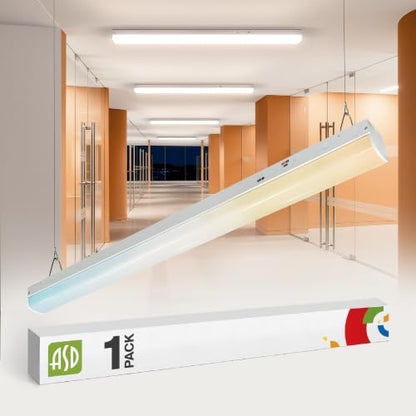ASD 4ft LED Linear Strip Light Fixture, 3500K 4000K 5000K UL DLC - color: White, size: 4FT