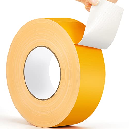 Amylove 230 ft Outdoor Court Tape, 2 in Adhesive for Basketball, Yellow, PE - color: Yellow