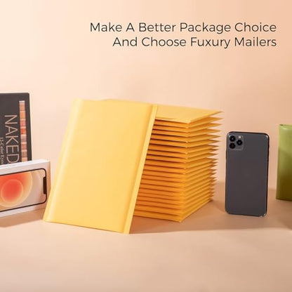 Fuxury Kraft Bubble Mailer 6x10" 9600Pack Usable Size 6x9" Padded Envelopes - color: Yellow, size: 6x10" 9600PC