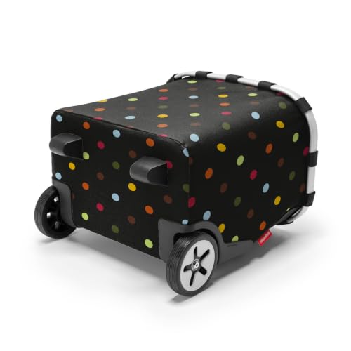 reisenthel carrycruiser dots - Portable Shopping Trolley with Sturdy Aluminum Frame, Shoulder Strap and Removable mesh Inner Bag -Water-Repellent - color: Dots